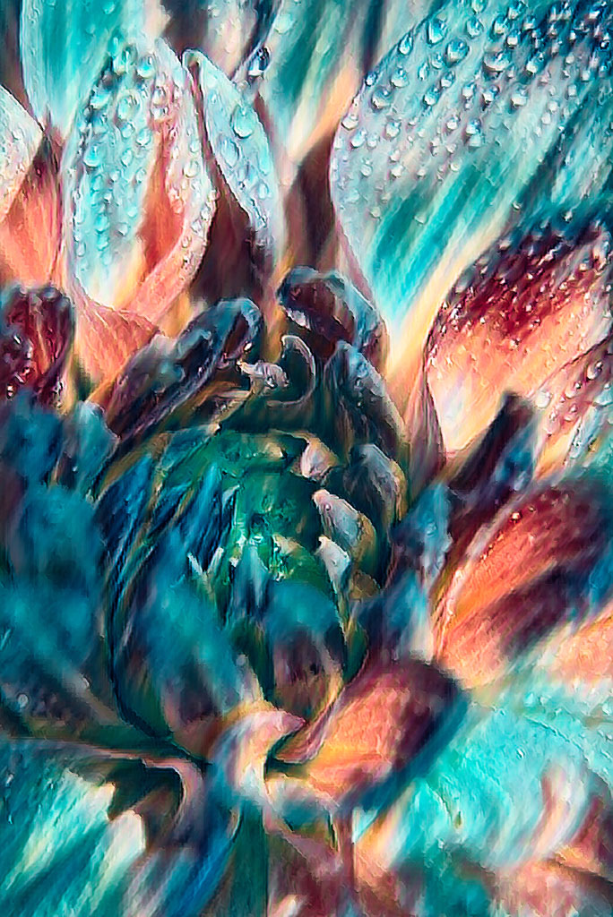 Colourful Floral Art Print II Printed Abstract Wall Art