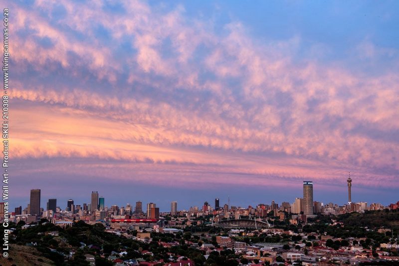 Johannesburg Sunrise Canvas & Framed Wall Art Store
