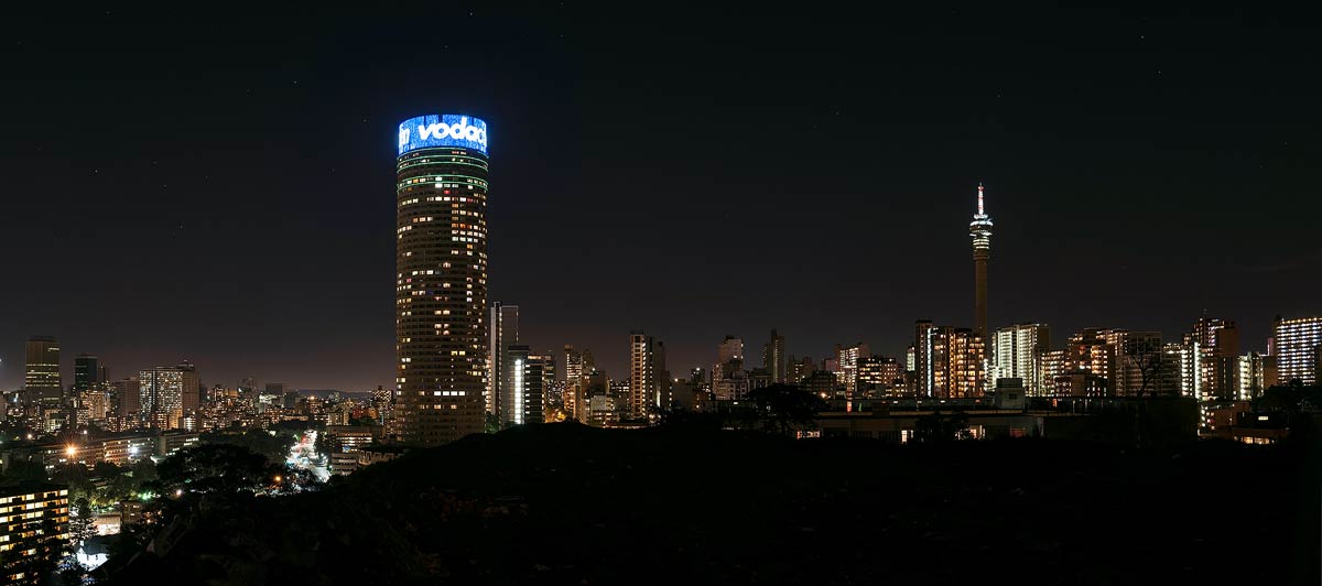 Johannesburg City Lights Canvas & Framed Panoramic Art