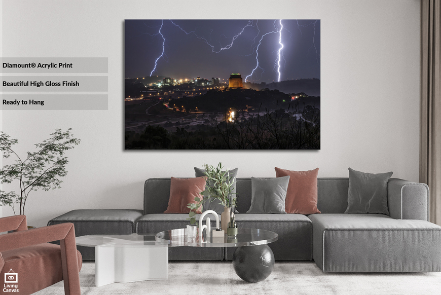 Collosal Pandemonium | Voortrekker Monument Lightning | Wall Art