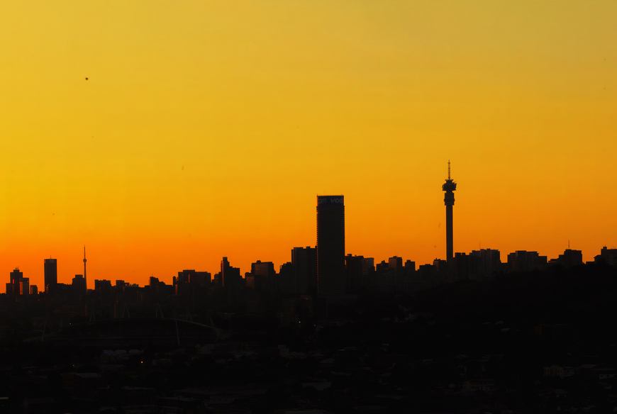 Johannesburg Silhouette Framed & Canvas Wall Art Prints