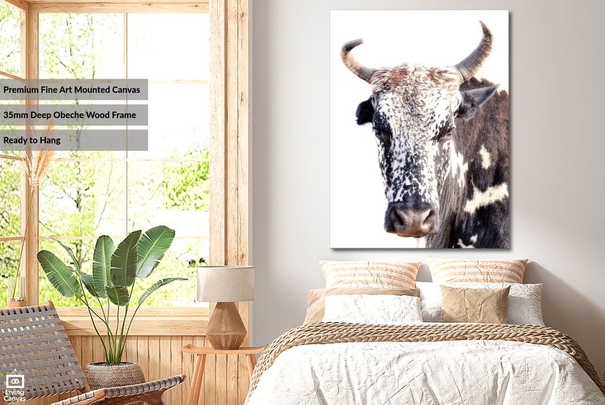 Portrait of an Nguni African Canvas & Framed Wall Art