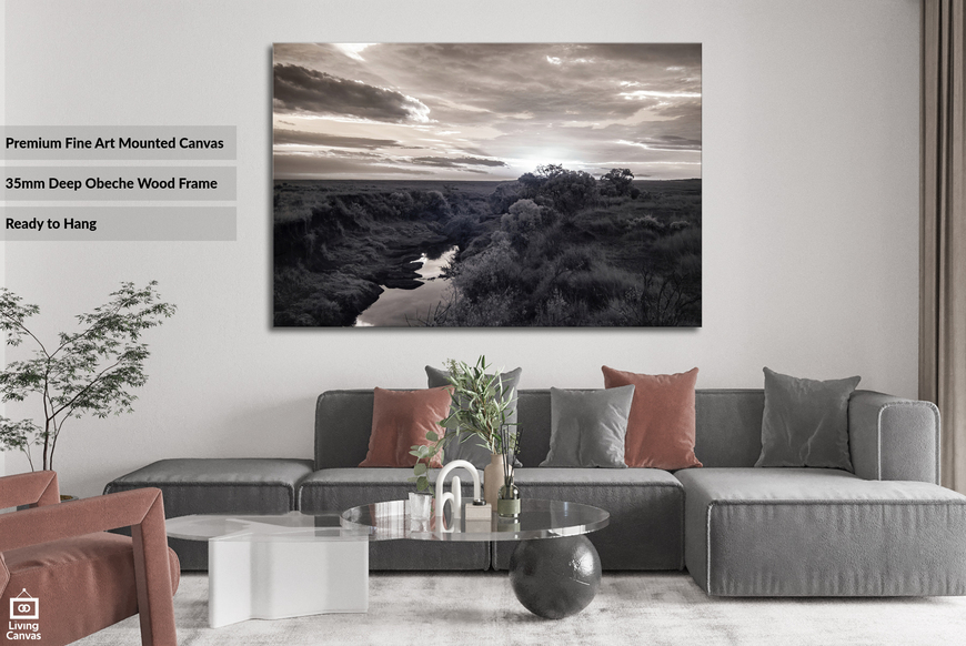 Infrared African Landscape Wall Art Canvas Print