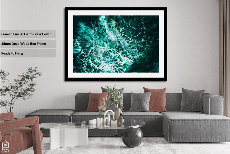 Green Paint Texture | Canvas Wall Art Pix