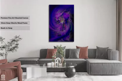 Purple Flower • Digital Fine Art for Interior Decorators