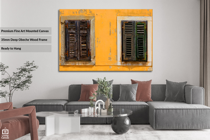 Shattered Shutters • Abstract Architectural Wall Art