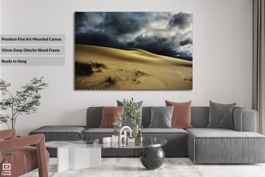 Serenity in the Sand Dunes • Dramatic Canvas Wall Art