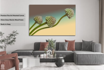 Purple Tree Hand Painted Canvas Wall Art - 29x59 Inch Modern Abstract Painting For Living Room Or Bedroom