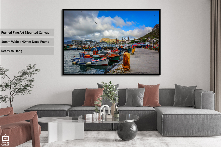 Harbour at Kalk Bay • Wall Art of Cape Town on Canvas