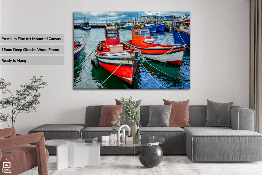 Kalk Bay Harbour Fishing Boats • Seascape Wall Arts