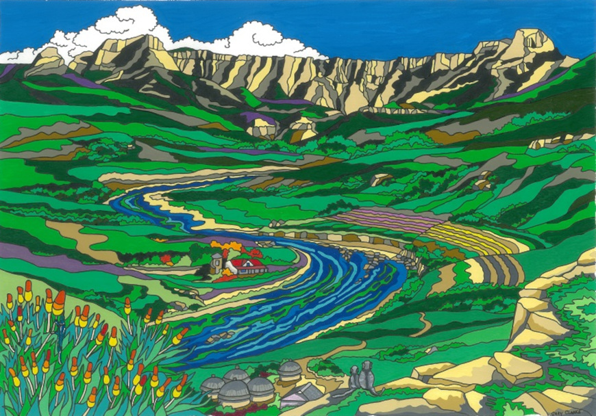 Amphitheatre, Drakensberg • Original Canvas Wall Art