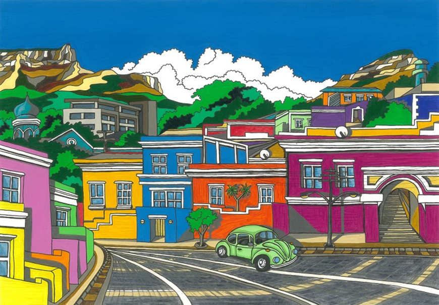 BoKaap, Cape Town • Colourful Canvas & Framed Wall Arts