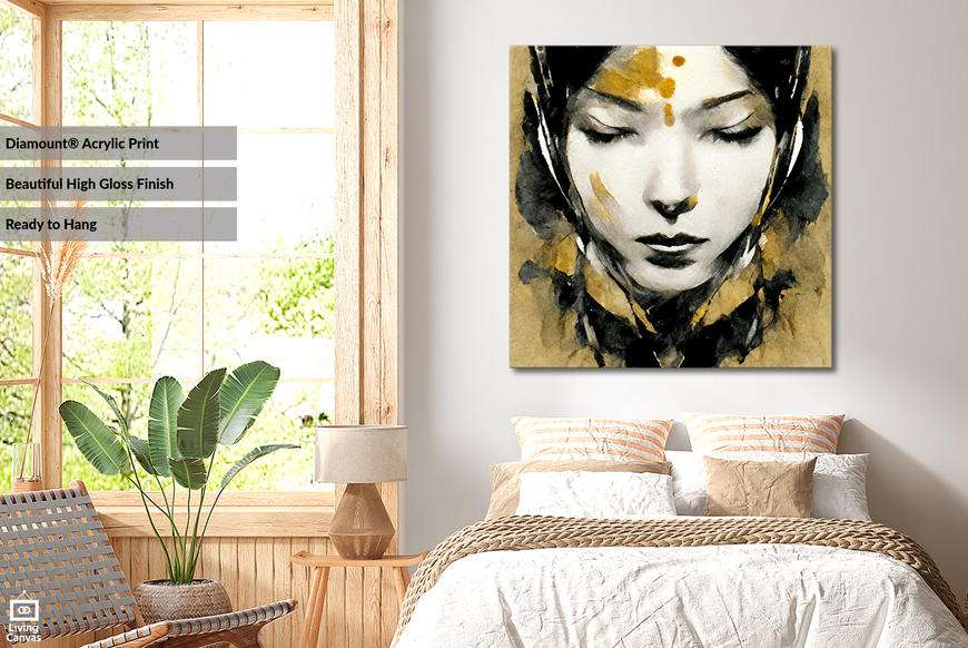 Meditative • Wall Art • Mounted Canvas & Framed Fine Art