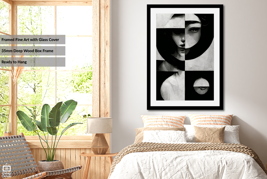 Split Personality • Wall Art • Mounted Canvas & Framed Art