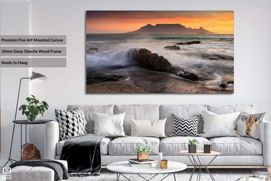 The colors of Table Mountain • Framed & Canvas Wall Art