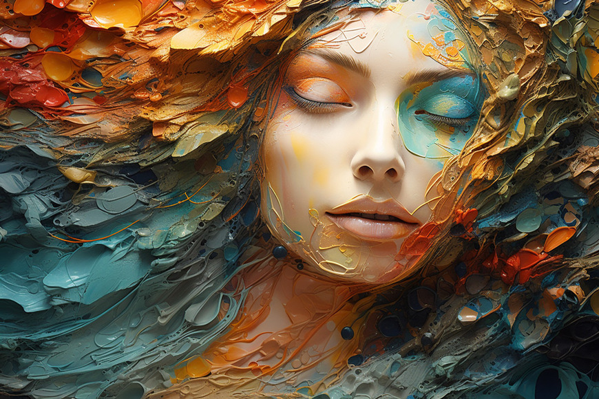 Autumn Dreams • Mounted Canvas & Framed Abstract Wall Arts