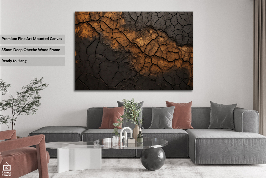 Scorched Earth • Best Abstract Canvas Wall Art South Africa